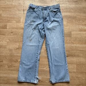 Vtg Bullhead Bootcut Faded Y2k Denim Blue Jeans 31x30 Outlaw Distressed Skater